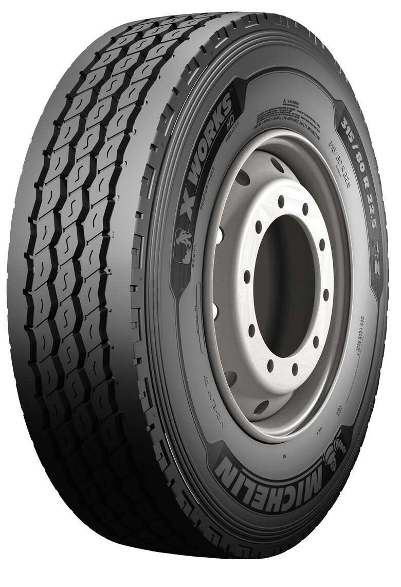 315/80R22.5 Michelin X WORKS HD Z 156/150K M+S 3PMSF Steer MIXED USE CBA70