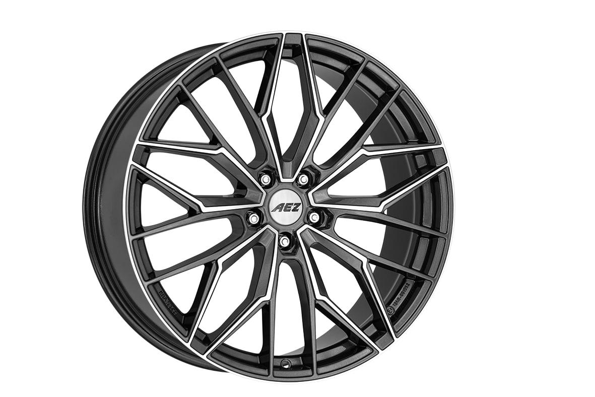 AEZ Porto dark Gunmetal/polished 8x20 5x112 ET45 CB57,1 R13 805 kg APR0K8FP45E