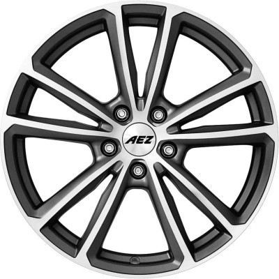 AEZ Tioga Graphite matt/polished 8x18 5x112 ET44 CB57,1 R13 760 kg ATOG8GP44E