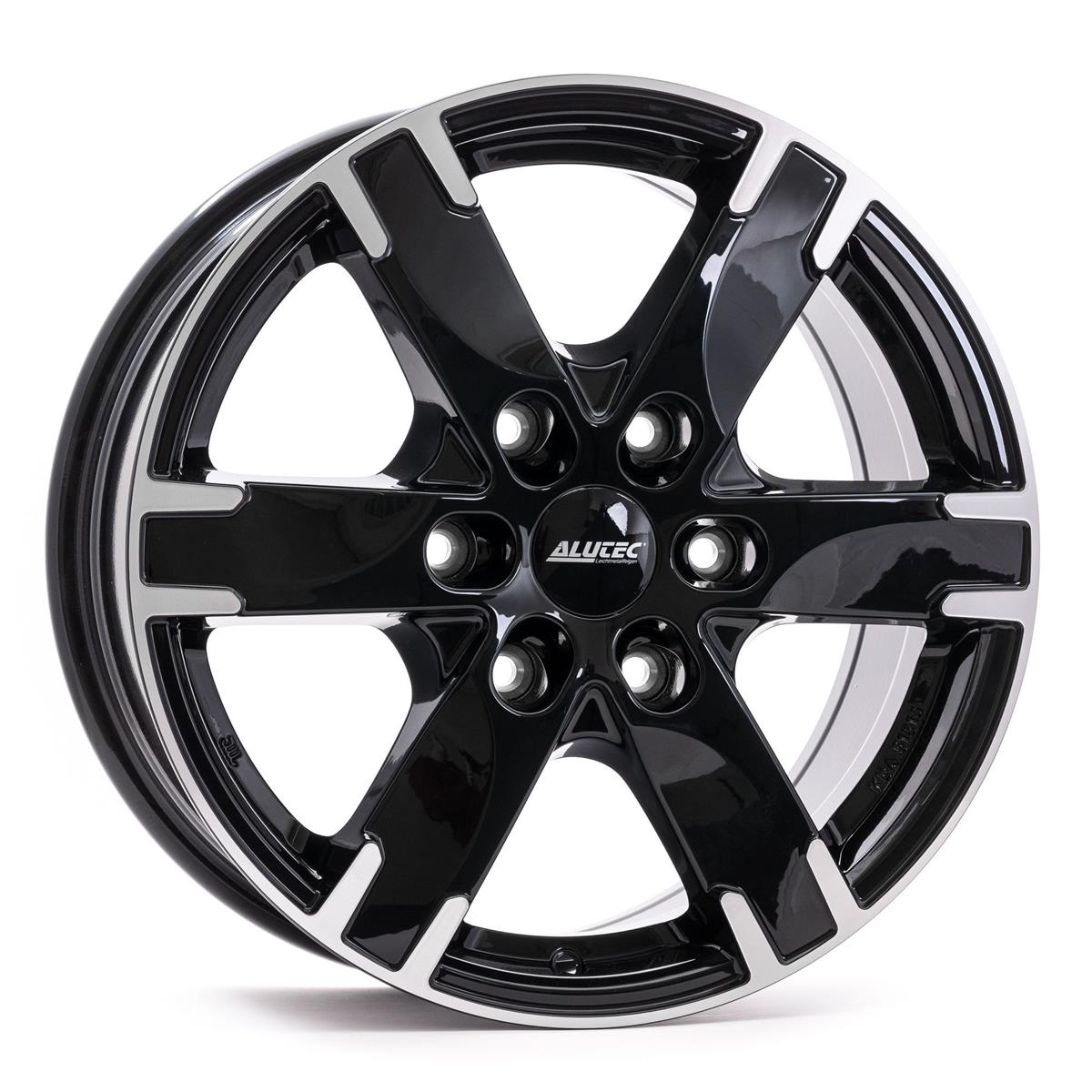 Alutec Titan diamond-black frontpolished 8x18 6x114.3 ET45 CB66,1 60° 1000 kg TIT80845X33-1