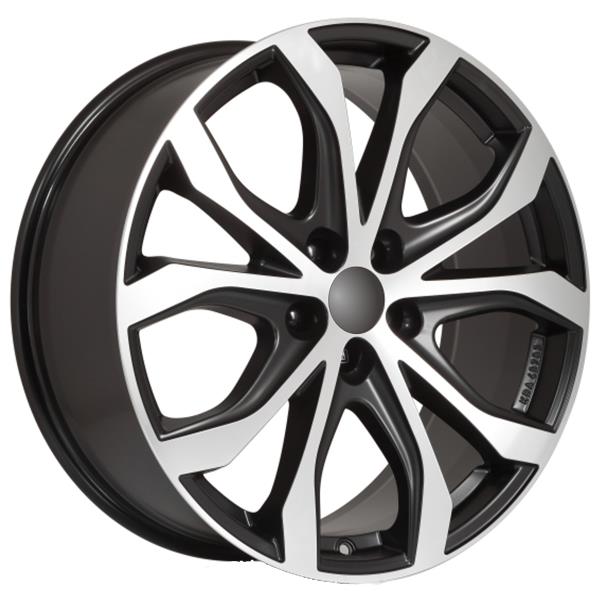 Alutec W10X racing-black frontpolished 8x18 5x114.3 ET40 CB70,1 60° 875 kg W10X-80840B83-5