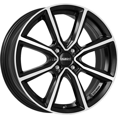 Dezent TN dark Black/polished 6,5x17 4x100 ET50 CB54,1 60° 520 kg TTN92BP50E