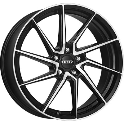 Dotz Spa dark Black/polished 8x19 5x108 ET45 CB70,1 60° 680 kg OSA9KHBP45