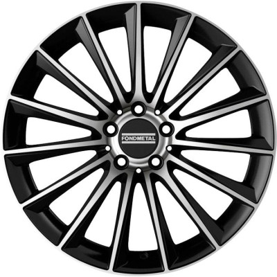 Fondmetal Aidon Glossy Black Machined 9x19 5x112 ET20 CB66,6 (Long Bolt) R14 775 kg RF08984