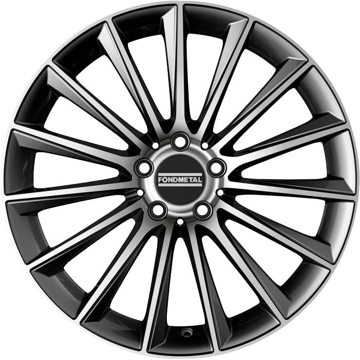Fondmetal Aidon Glossy Titanium Machined 8,5x20 5x112 ET50 CB66,6 (Long Bolt) R14 980 kg RF08981