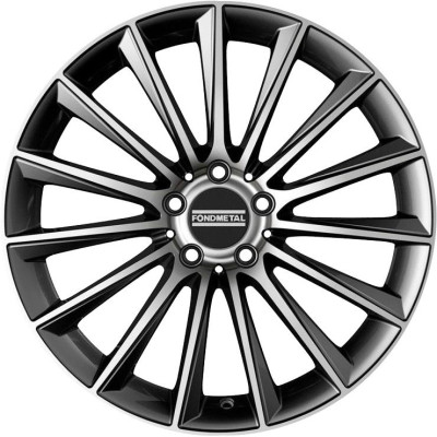 Fondmetal Aidon Glossy Titanium Machined 8,5x20 5x112 ET50 CB66,6 (Long Bolt) R14 980 kg RF08981