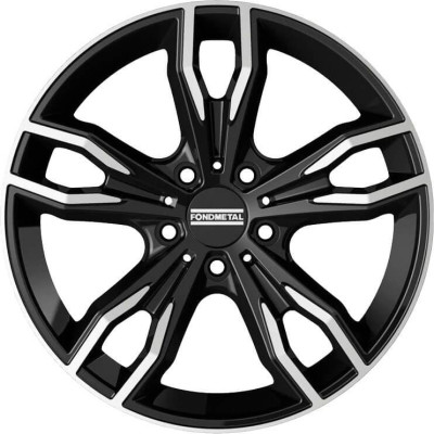 Fondmetal Alke Glossy Black Machined 8,5x20 5x120 ET25 CB72,6 60° 750 kg RF08862