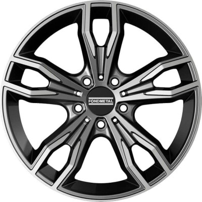 Fondmetal Alke Matt Titanium Machined 8,5x20 5x112 ET25 CB66,6 60° 750 kg RF08860
