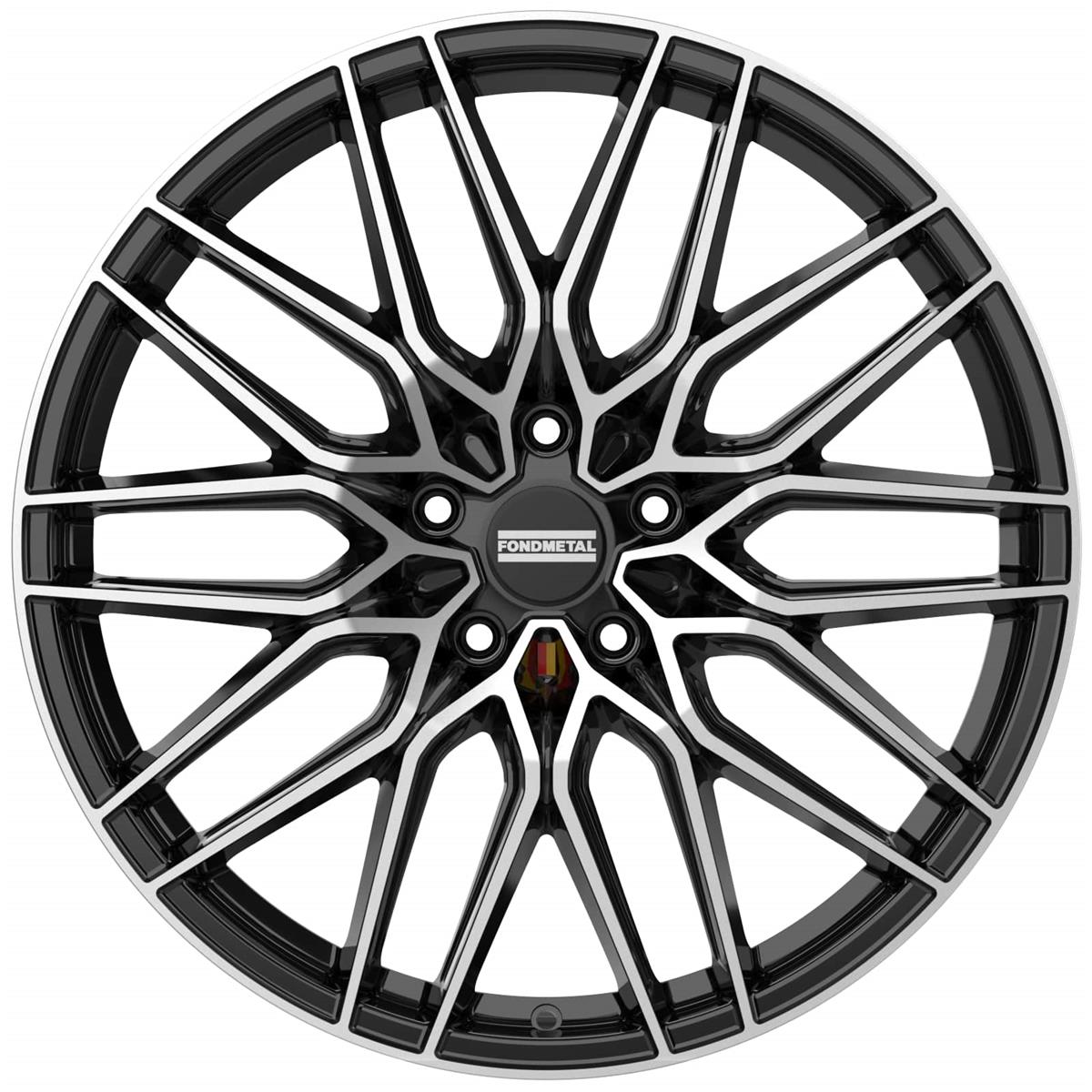Fondmetal Cratos Glossy Black Machined 9,5x21 5x130 ET60 CB71,6 R14 950 kg RF18292