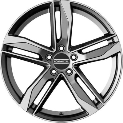 Fondmetal Hexis Glossy Titanium Machined 8x18 5x112 ET29 CB66,6 R13 730 kg RF08762