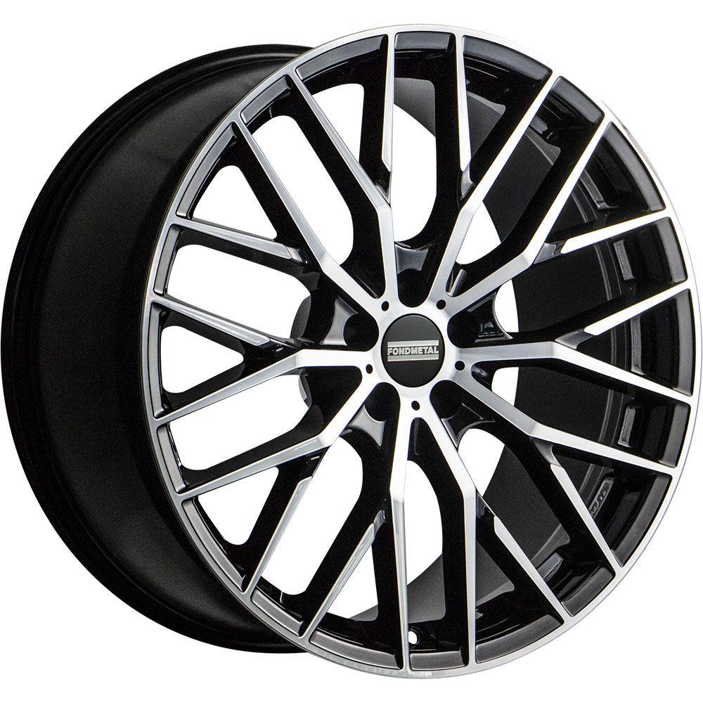 Fondmetal Makhai Glossy Black Machined 10x21 5x112 ET31 CB66,6 R14 940 kg RF09016