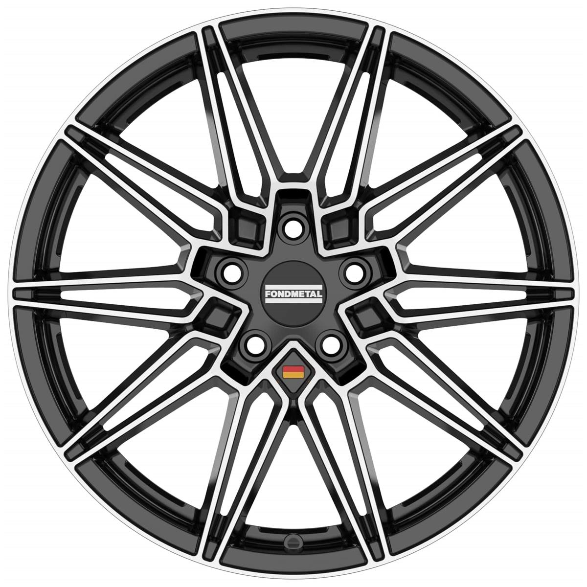 Fondmetal Thoe Glossy Black Machined 8x18 5x112 ET34 CB66,6 60° 775 kg RF18499