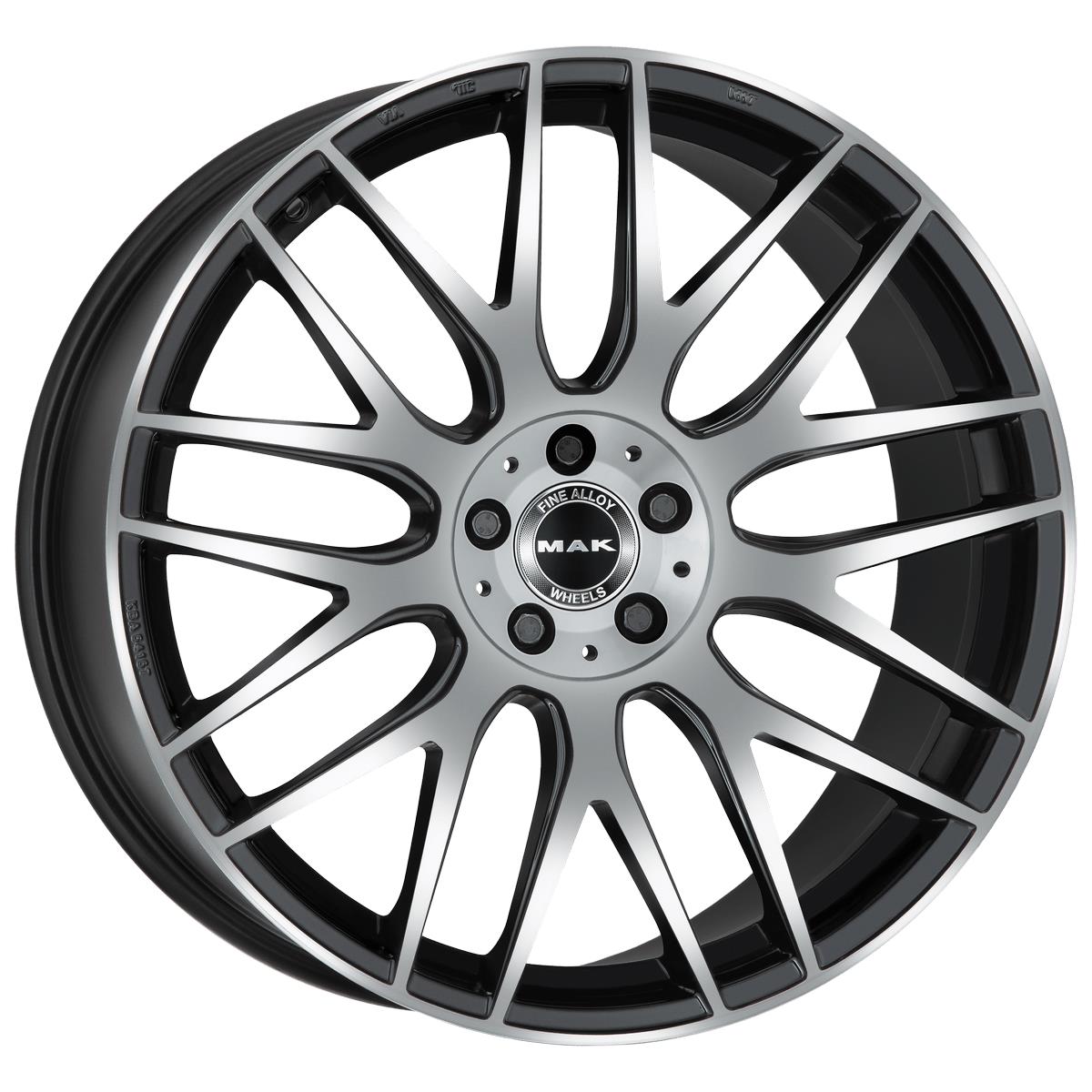 MAK Arrow-D Black Mirror 11x21 5x112 ET38 CB66,6 (Long Bolt) R14 1020 kg F1121WDBM38WSY