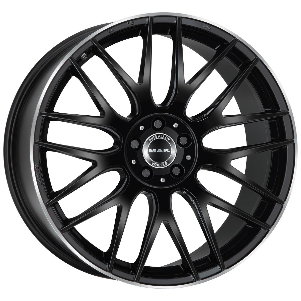 MAK Arrow-D Gloss Black Mirror Ring 9,5x20 5x112 ET50 CB66.6 (Long Bolt) R14 1050 kg F9520WDGL50WS4Y