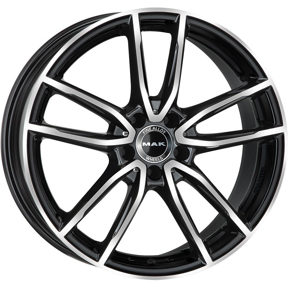 MAK Evo Black Mirror 10x21 5x112 ET44 CB66,6 (Long Bolt) R14 1020 kg F1021EVBM44WS3Y