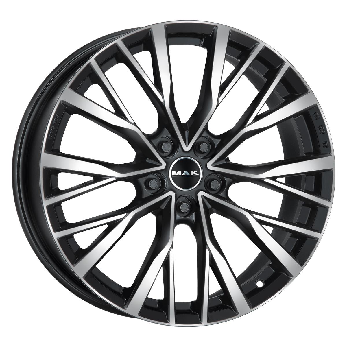 MAK Kent Black Mirror 9x22 5x108 ET43 CB63,4 60° 1050 kg F9022KEBM43GD2X