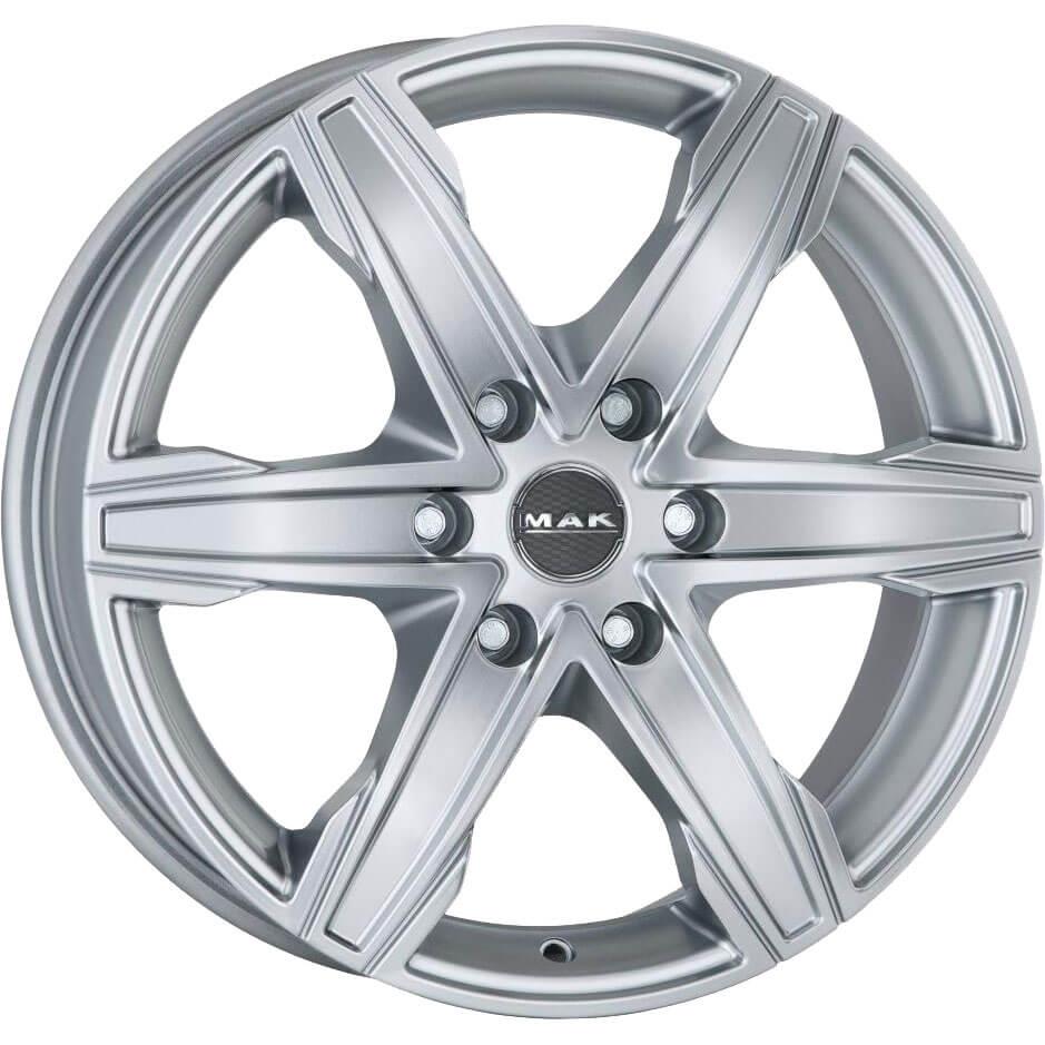 MAK King 6 Silver 8x18 6x130 ET54 CB84.1 60° 1215 kg F80806KSI54M4