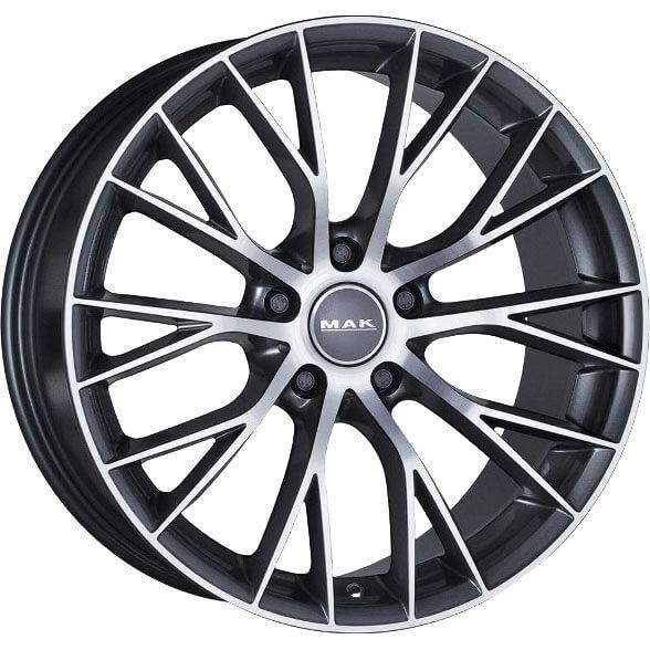 MAK Munchen Gun Met-Mirror Face 8,5x19 5x120 ET18 CB72,6 60° 735 kg F8590MUQM18NB