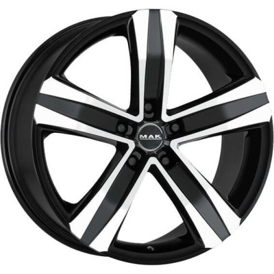 MAK Stone 5 Black Mirror 6,5x16 5x114.3 ET45 CB66.1 60° 1350 kg F65605TBM45FN2Y
