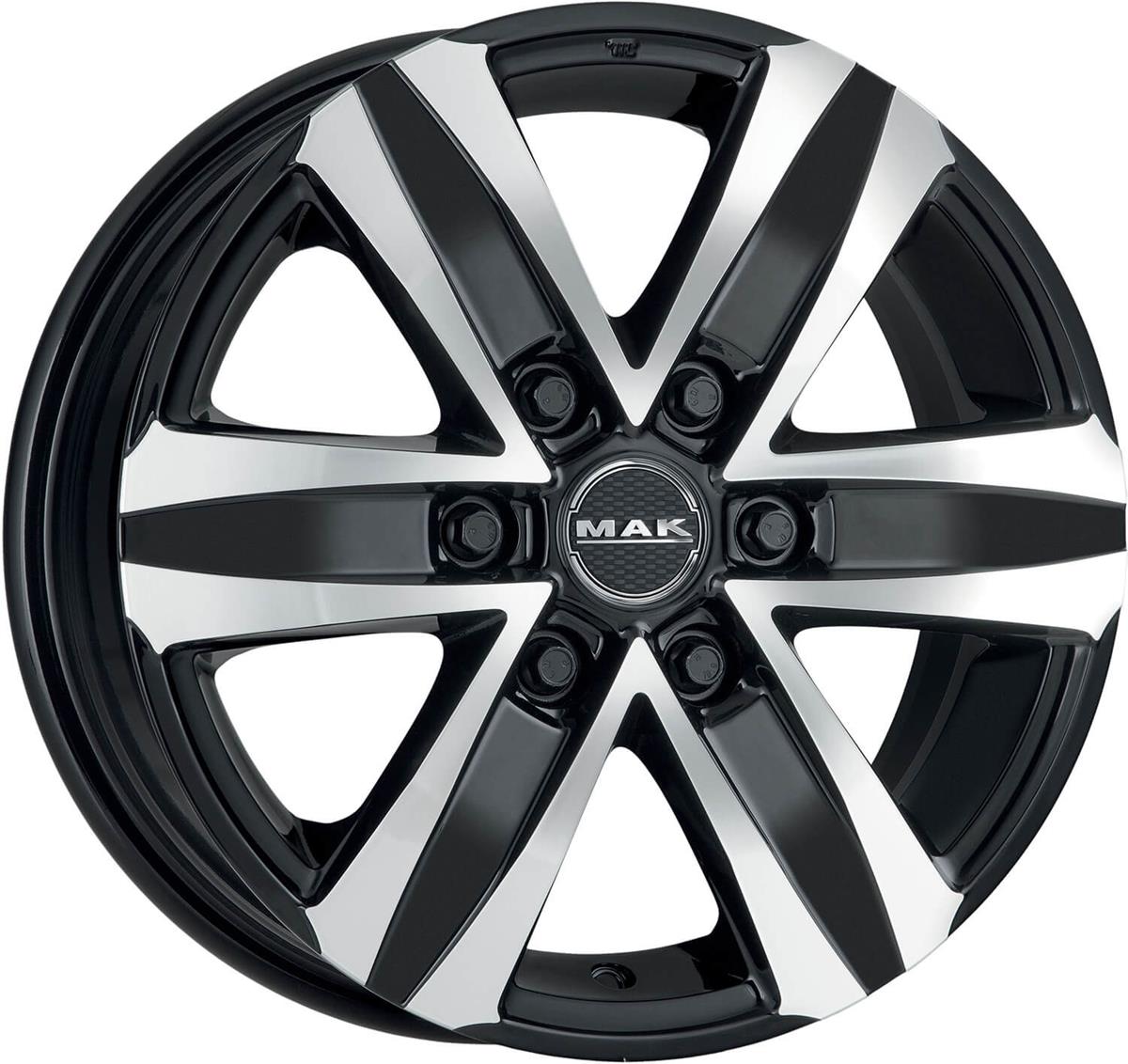 MAK Stone 6 Black Mirror 8,5x20 6x139.7 ET20 CB106,1 Flat 1215 kg F85206TBM20VH2X