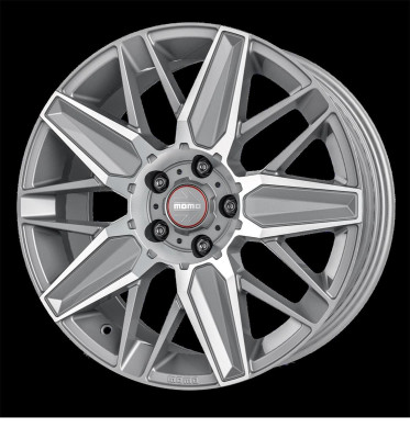 Momo Evoluzione Matt Titan Silver Polished 8x18 5x112 ET42 CB72,3 60° 700 kg WEVT80842512E