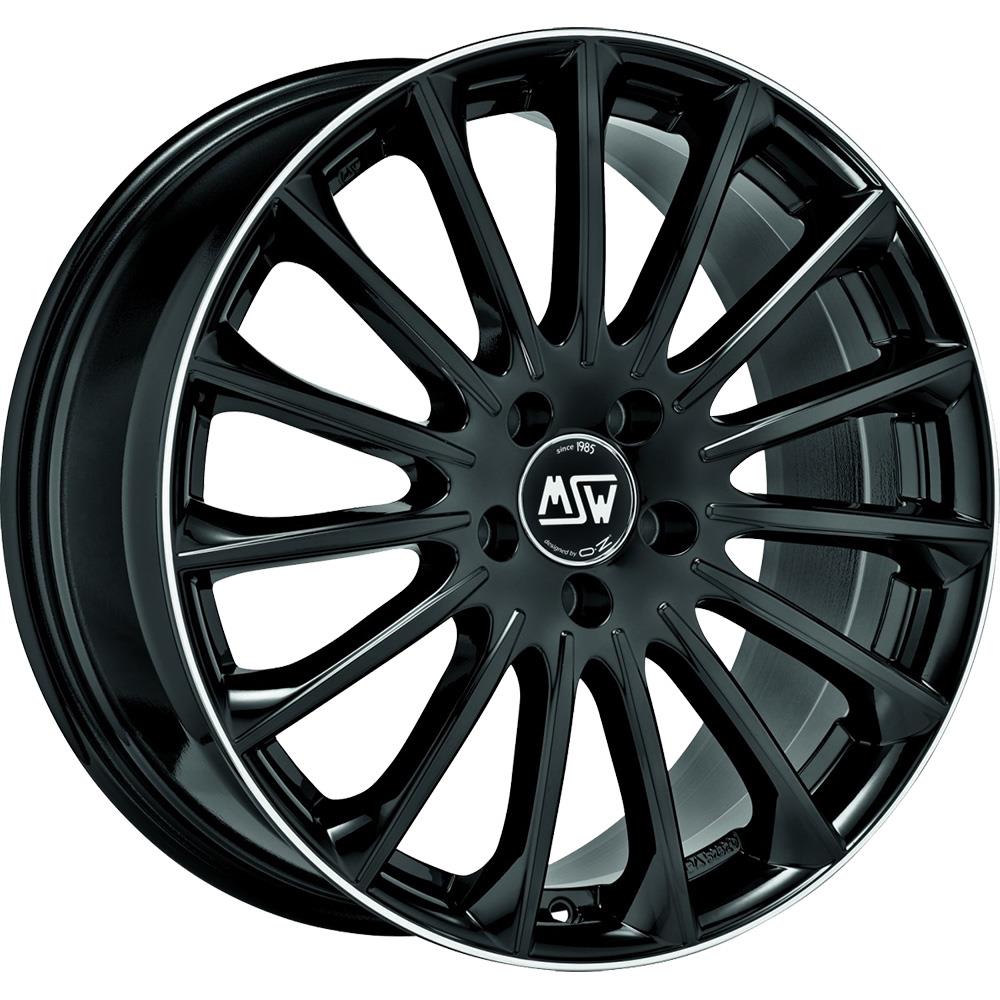 MSW 30 Gloss Black+Diamond Lip 7,5x18 5x112 ET44 CB73,1 60° 725 kg W19319503TGA