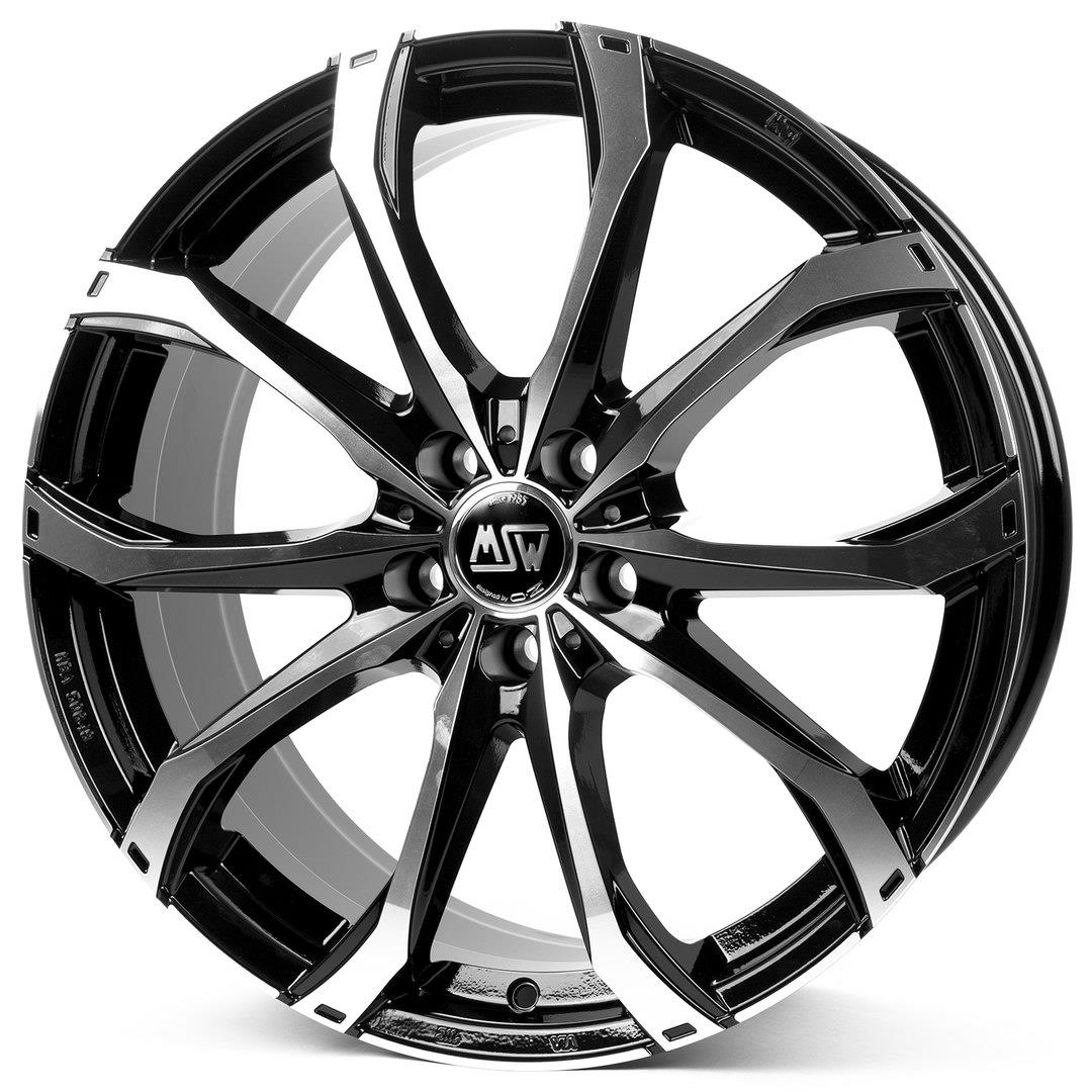 MSW 48 Gloss Black Full Polished 9x19 5x130 ET50 CB71,6 R14 950 kg W1926000556