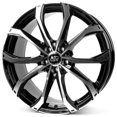 MSW 48 Gloss Black Full Polished 9x19 5x130 ET50 CB71,6 R14 950 kg W1926000556