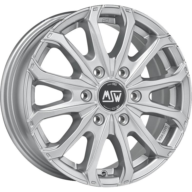 MSW 48 Van 6 Holes Full Silver 6,5x16 6x130 ET62 CB84,1 R14 1350 kg W19341001T09