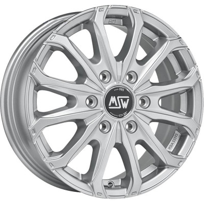 MSW 48 Van 6 Holes Full Silver 6,5x16 6x130 ET62 CB84,1 R14 1350 kg W19341001T09