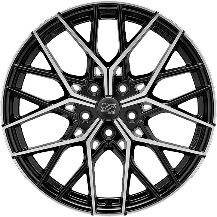 MSW 74 Gloss Black Full Polished 8,5x19 5x120 ET47 CB72,6 60° 745 kg W19352004T56