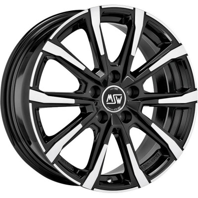 MSW 79 Gloss Black Full Polished 6,5x16 5x100 ET40 CB57,1 R13 505 kg W19332006T56