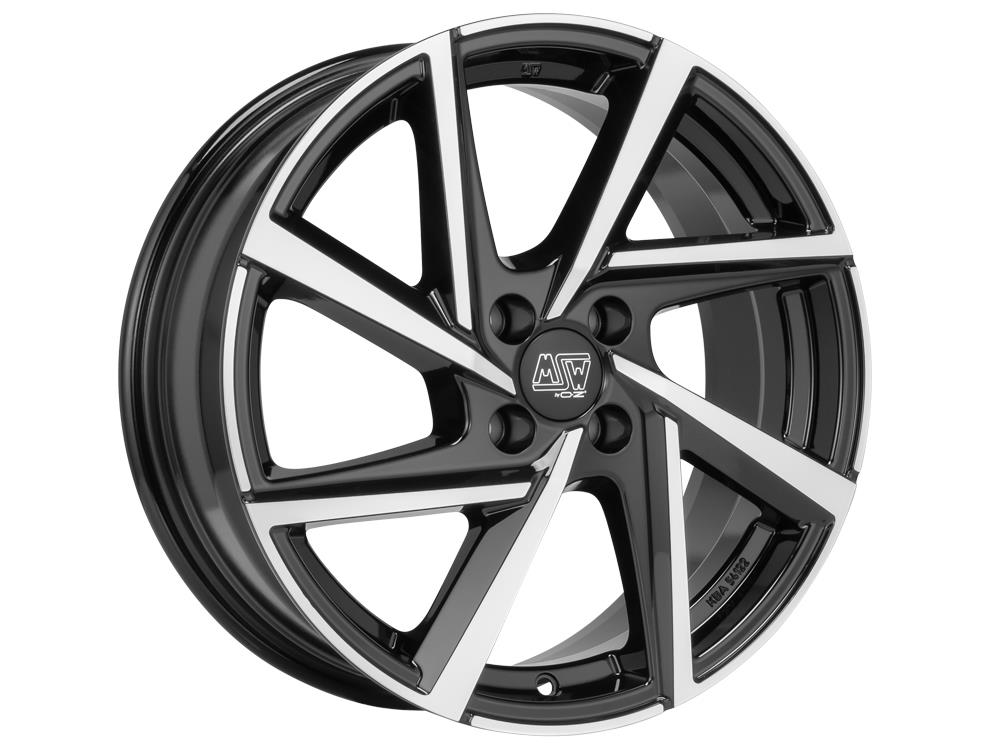 MSW 80-4 Gloss Black Full Polished 6,5x16 4x100 ET35 CB63,3 60° 615 kg W19385500T56