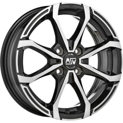 MSW X4 Gloss Black Full Polished 7x16 4x108 ET37 CB63,4 60° 500 kg W19274003T56