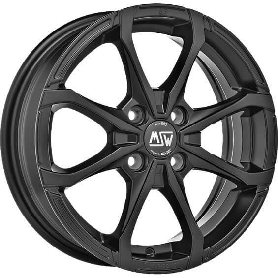 MSW X4 Matt Black 6x16 4x100 ET44 CB60,1 60° 380 kg W19273001T53