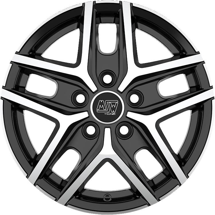 MSW 40 Van Gloss Black Full Polished 6,5x16 5x118 ET65 CB71,1 60° 1300 kg W19362004T56