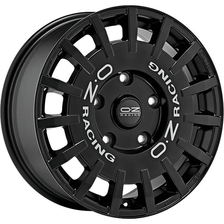 OZ Racing Rally Racing Gloss Black Silver Lettering 7x17 4x108 ET40 CB75,0 60° 615 kg W01A50205H3
