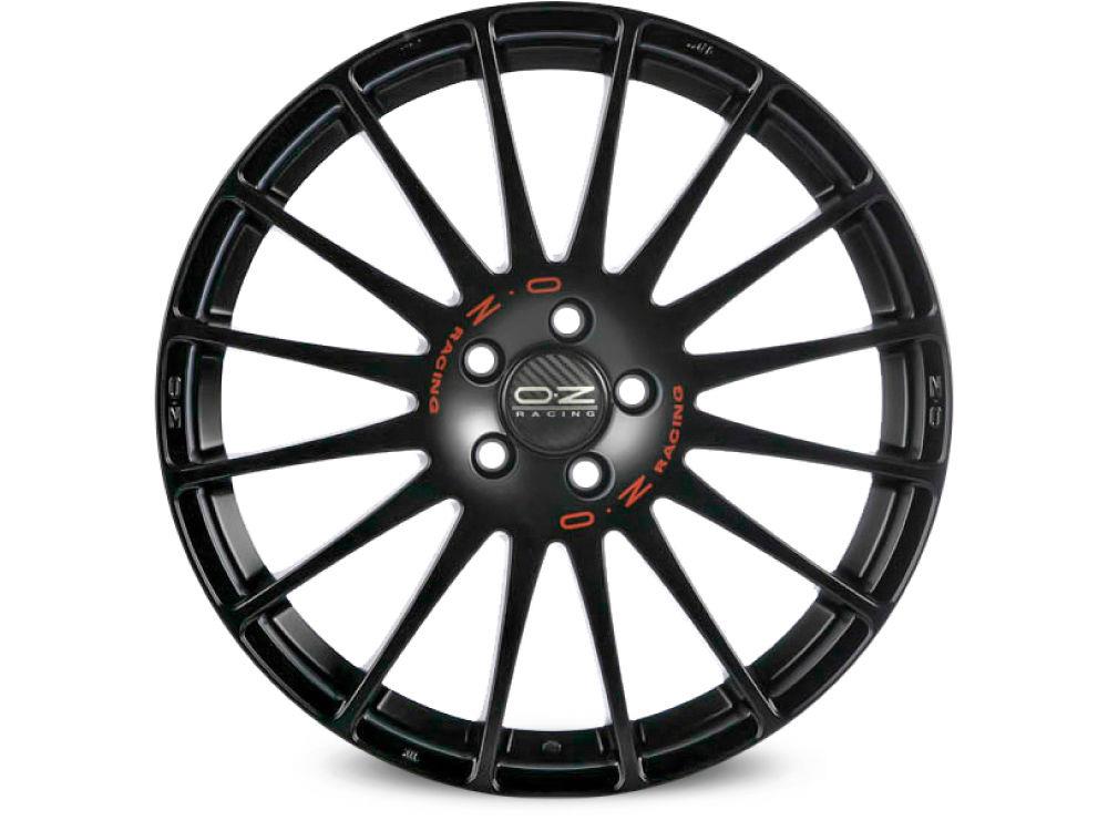 OZ Racing Superturismo GT Matt Black Red Lettering 6,5x15 4x100 ET37 CB68,1 60° 550 kg W0190520079