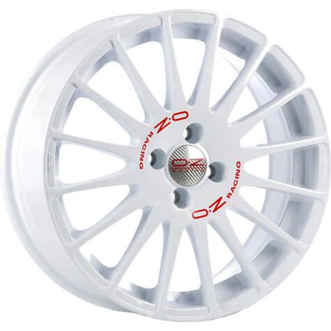 OZ Racing Superturismo WRC Race White Red Lettering 7x18 4x108 ET25 CB65,1 60° 630 kg W01686051W33
