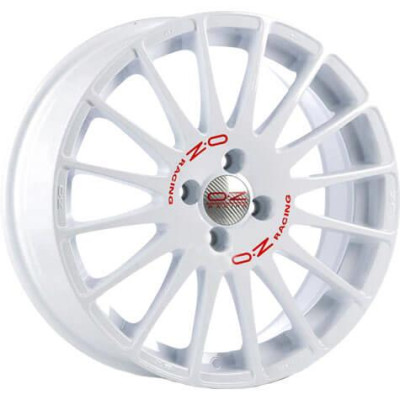 OZ Racing Superturismo WRC Race White Red Lettering 7x17 4x108 ET42 CB75,0 60° 520 kg W0167225433