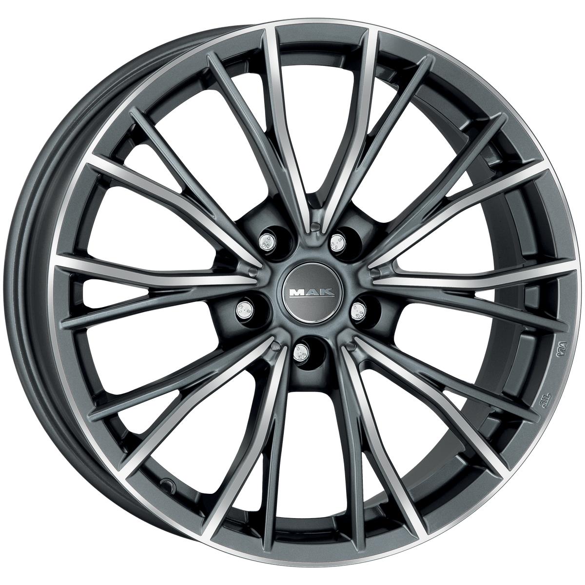 MAK Mark-D Gun Met-Mirror Face 9,5x19 5x120 ET46 CB72,6 60° 815 kg F9590MPQM46I6BX