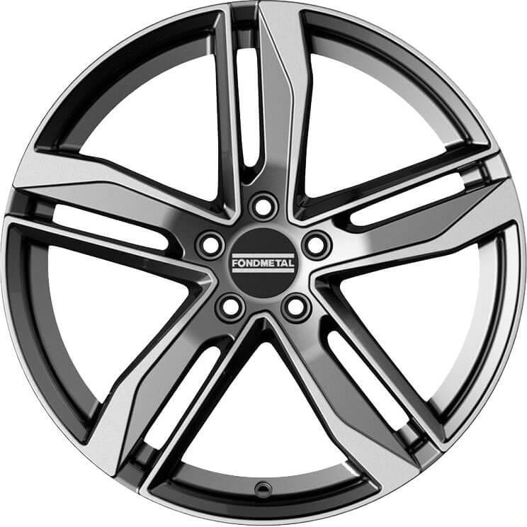 Fondmetal Hexis Glossy Titanium 8x18 5x112 ET29 CB66,6 R13 730 kg RF08761