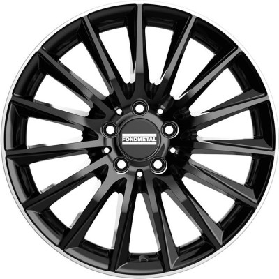 Fondmetal Aidon Glossy Black Machined Lip 9,5x20 5x112 ET22 CB66,6 (Long Bolt) R14 980 kg RF18384