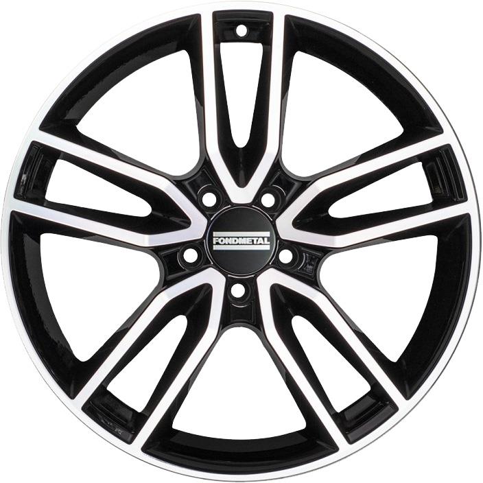 Fondmetal Koros Glossy Black Machined 7,5x17 5x120 ET55 CB65,1 R14 900 kg RF18598