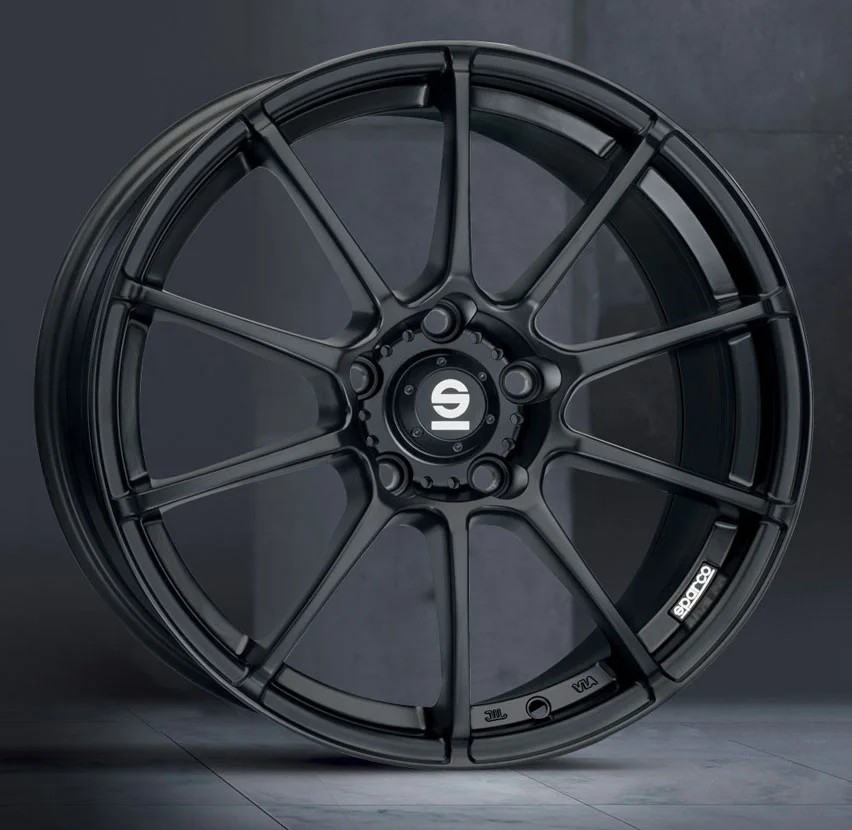 Sparco Assetto Gara Matt Black 8x18 5x120 ET40 CB72,6 60° 660 kg W2903900339