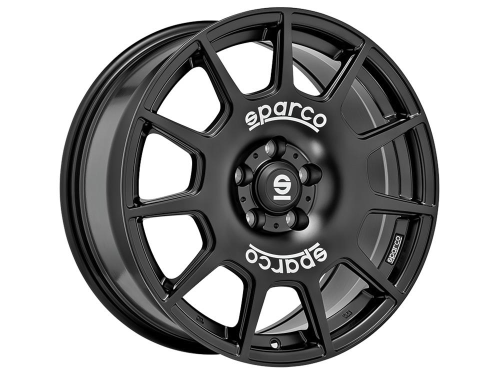 Sparco Terra Matt Black White Lettering 7,5x17 5x114.3 ET45 CB73,1 60° 675 kg W29047504P4