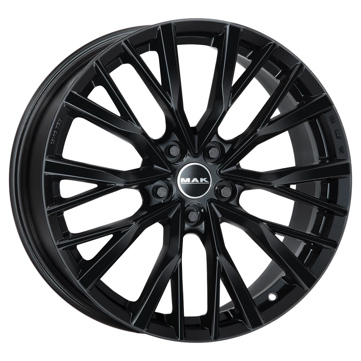 MAK Kent Gloss Black 8,5x20 5x120 ET38 CB72,6 60° 1050 kg F8520KEGB38IRX