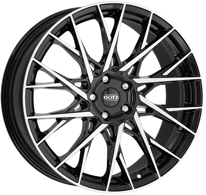 Dotz Fuji dark Black/polished 9x20 5x112 ET44 CB66,6 60° 780 kg OFU0M8BP44E