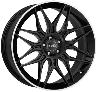 Dotz LongBeach dark Black/polished lip 10,5x21 5x112 ET50 CB66.6 R14 1045 kg OLO1R8BL50M
