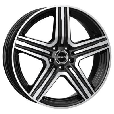 MAK Lewis Black Mirror 8,5x21 5x112 ET51 CB66,6 (Long Bolt) R14 1050 kg F8521EWBM51WS5Y